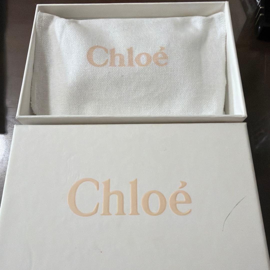 Chloé ブラックレザー 三つ折り財布
