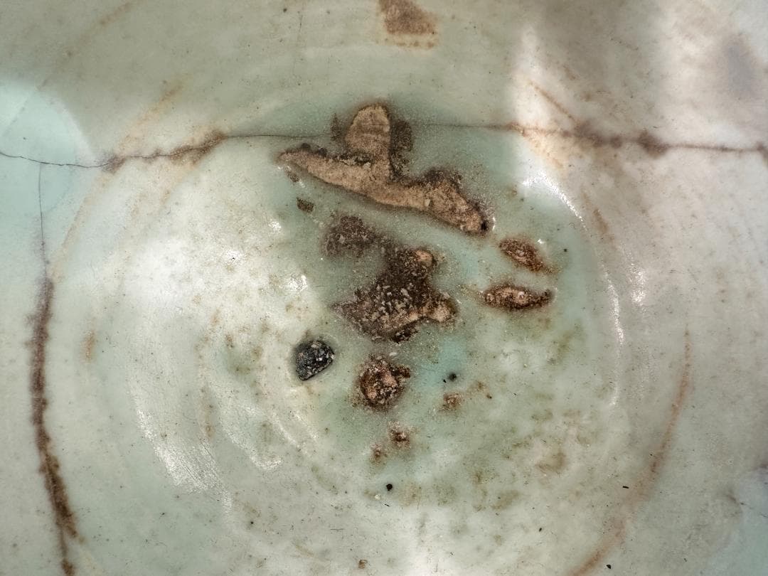 韓国美術　李朝時代　青花　花卉文壷　小壷　直り有　時代物　古物　朝鮮古陶磁