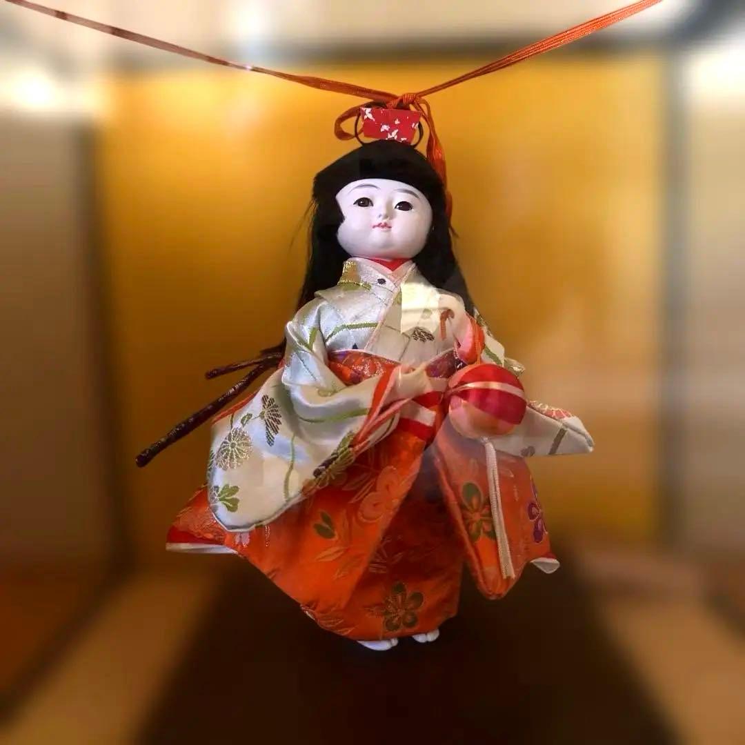 御所人形 花柄 和服