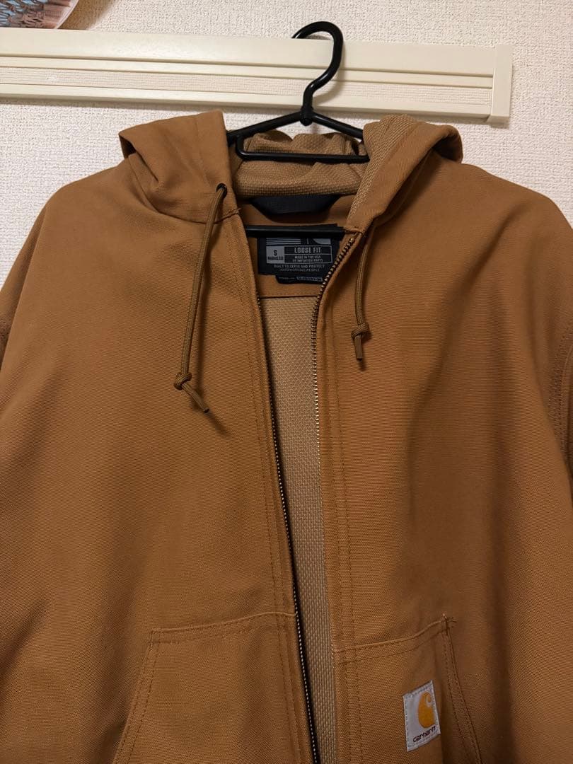 Carhartt ブラウン フード付きジャケット