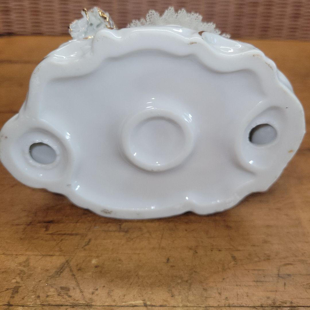 【レア】レース人形 陶磁器 昭和レトロ バロック ビクトリア