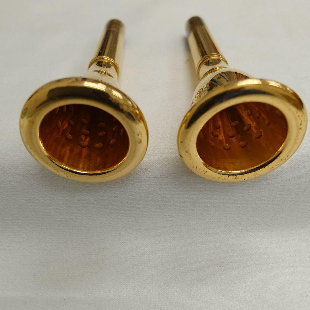 Fosset フレンチホルンマウスピース 金メッキ2個セット