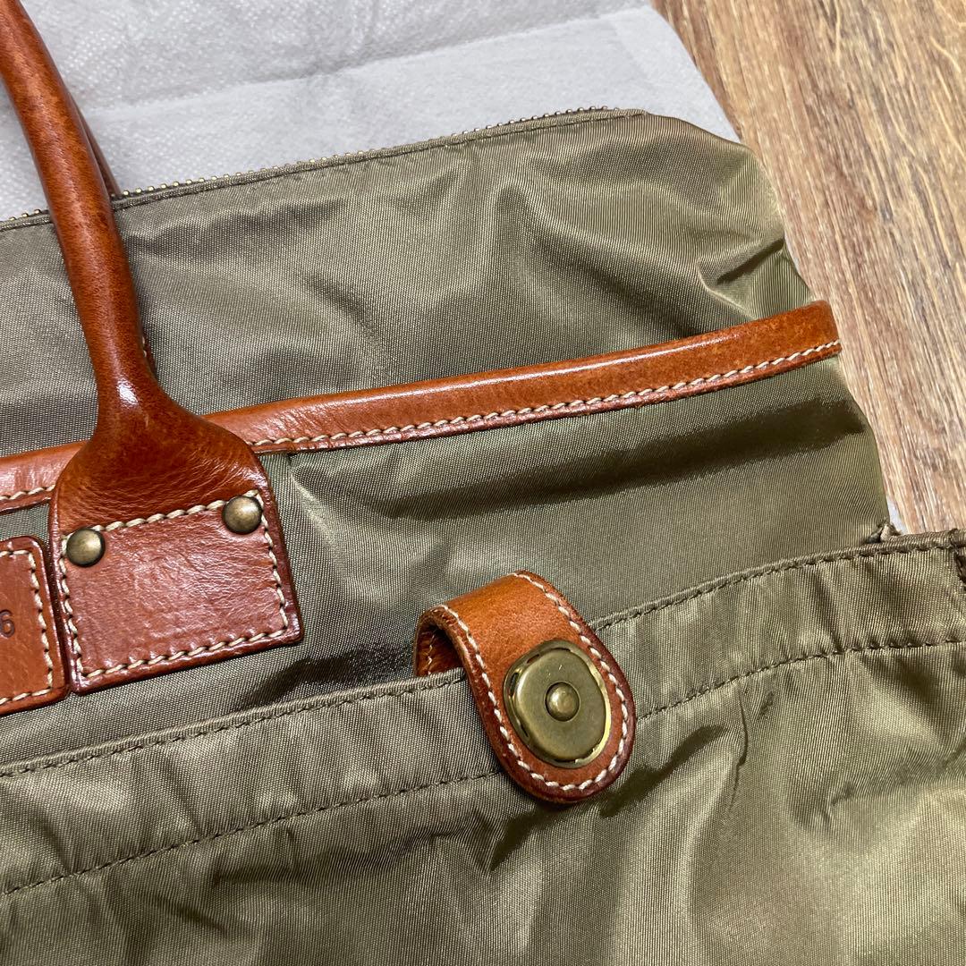 フェリージ　カーキ　ナイロンレザー　ビジネスバック　型番9236