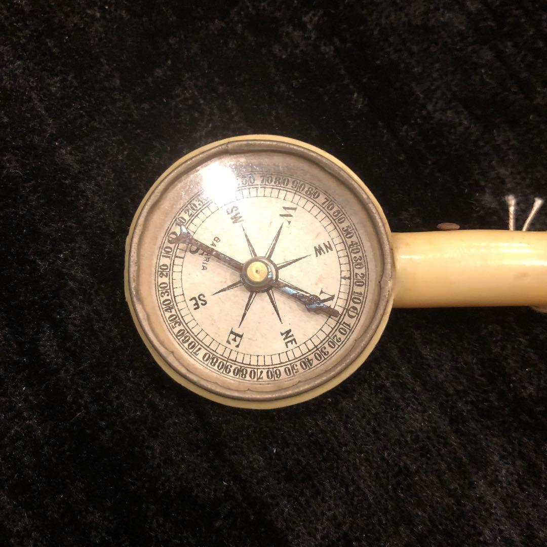 イギリス・セルロイド製　アンティークコンパス
