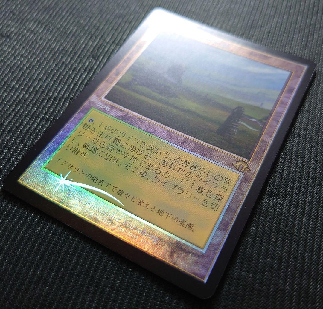 mtg 国産プレブ産 吹きさらしの荒野 旧枠 FOIL 日本語版 mh3