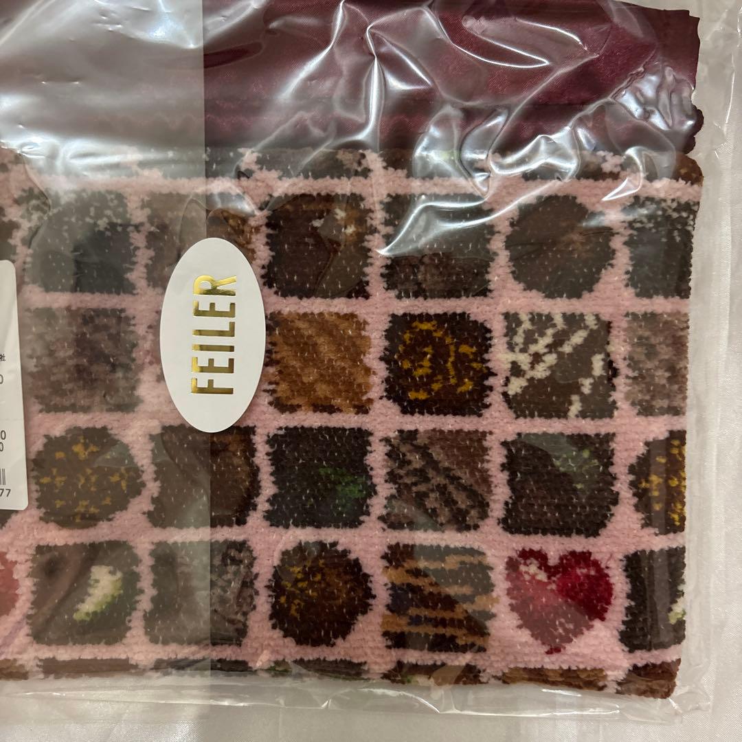 フェイラー　コフレドゥショコラ　巾着　ペールピンク