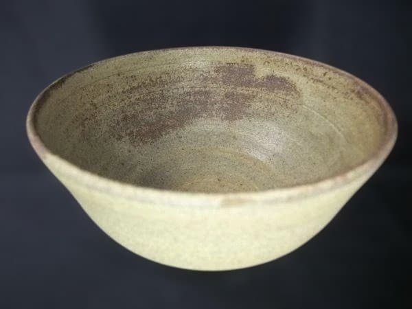 墨田窯 金太漢 作 高麗伊羅保 銘「鳳来」大徳寺 養徳院 神波東嶽和尚箱書