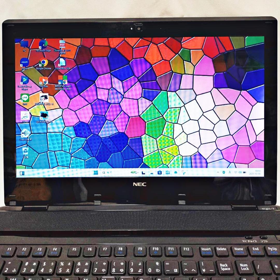 【美品】新品SSD256G・メモリ8Gで爆速！★設定済 Lavieノートパソコン