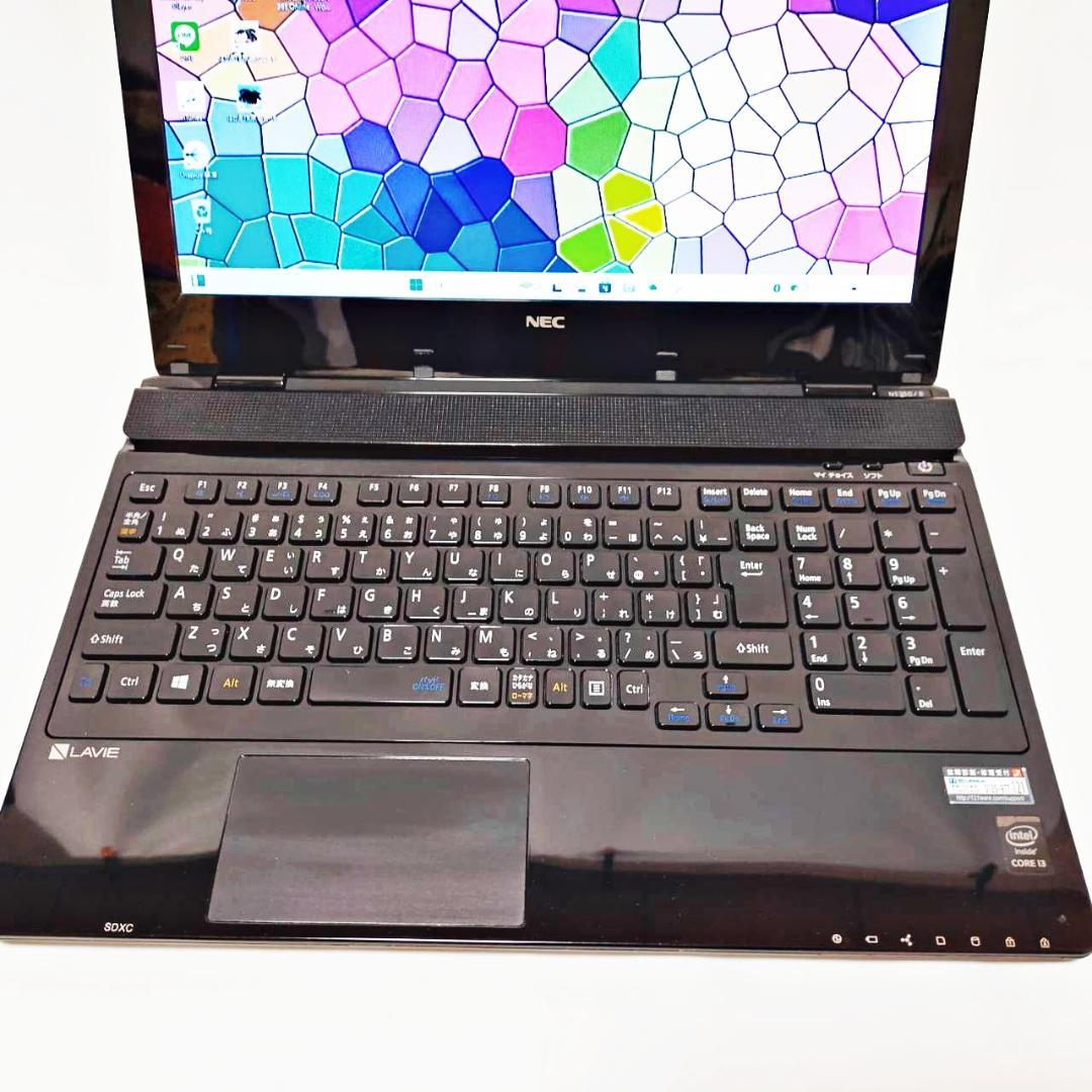【美品】新品SSD256G・メモリ8Gで爆速！★設定済 Lavieノートパソコン