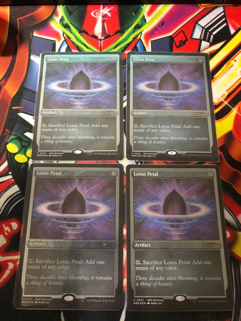 水蓮の花びら　英語foil