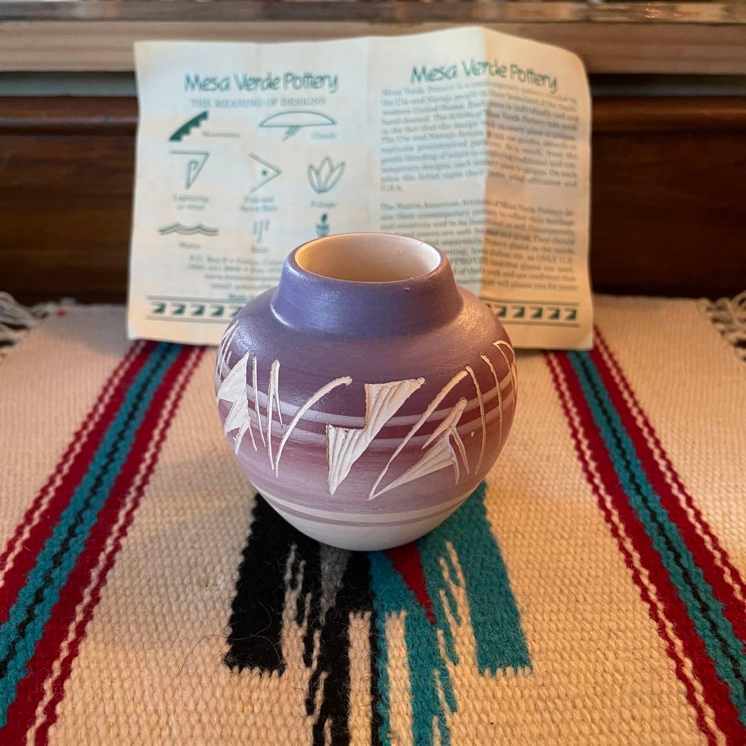 希少品！ネイティブアメリカン　navajo 壷　ナバホ族プエブロヴィンテージ雑貨