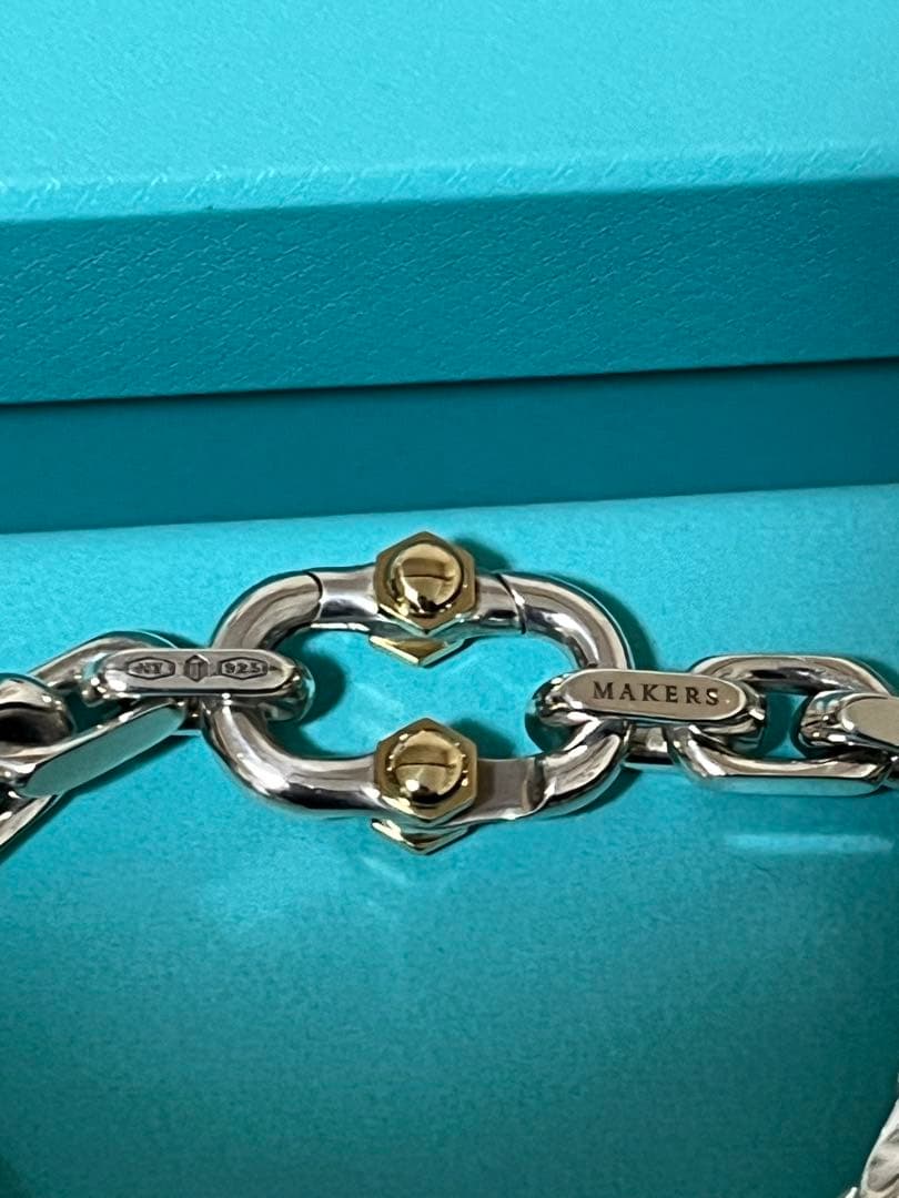 美品　ティファニー　メイカーズ　ワイドチェーン　ブレスレット TIFFANY