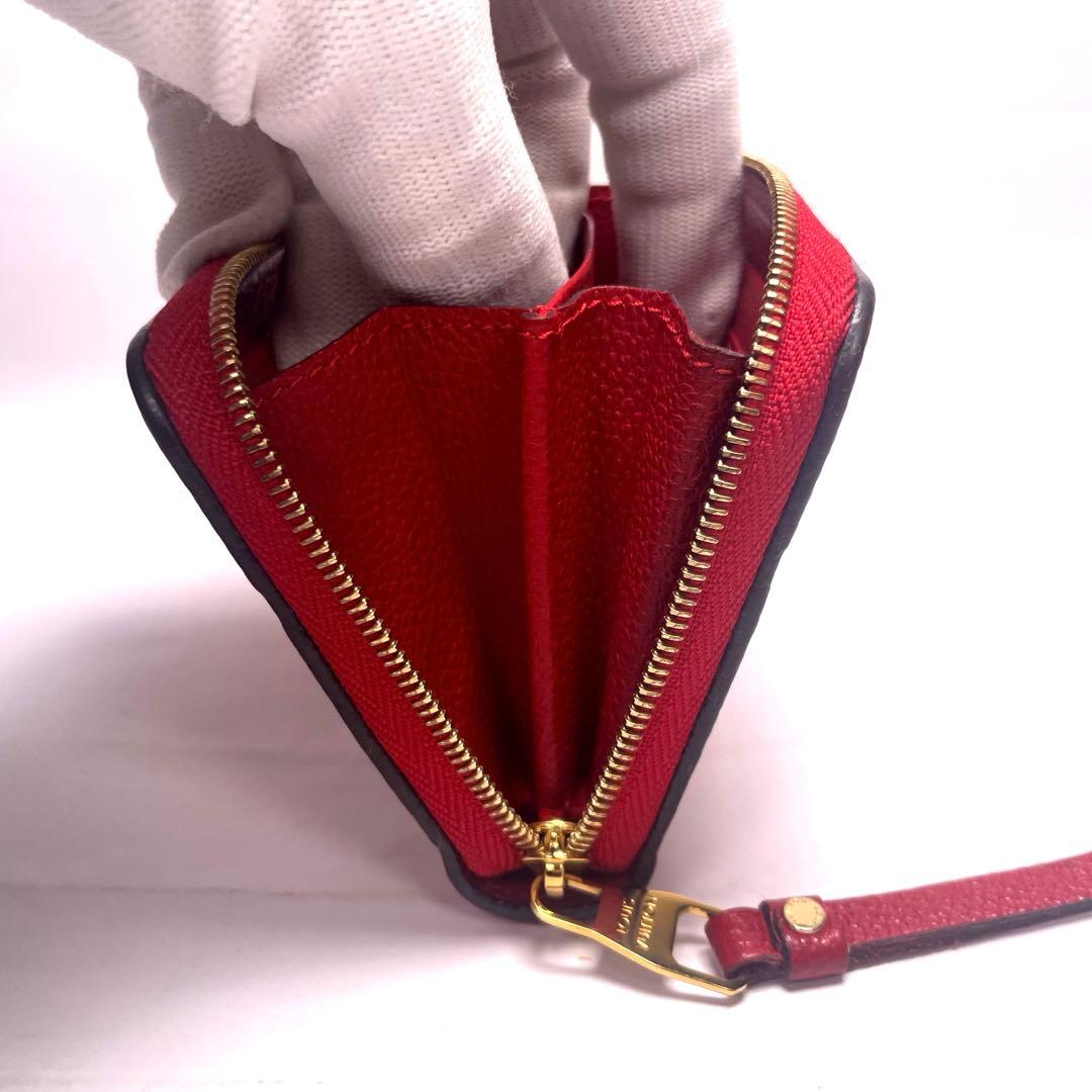 ルイヴィトン✨アンプラント ジッピー パース レッド