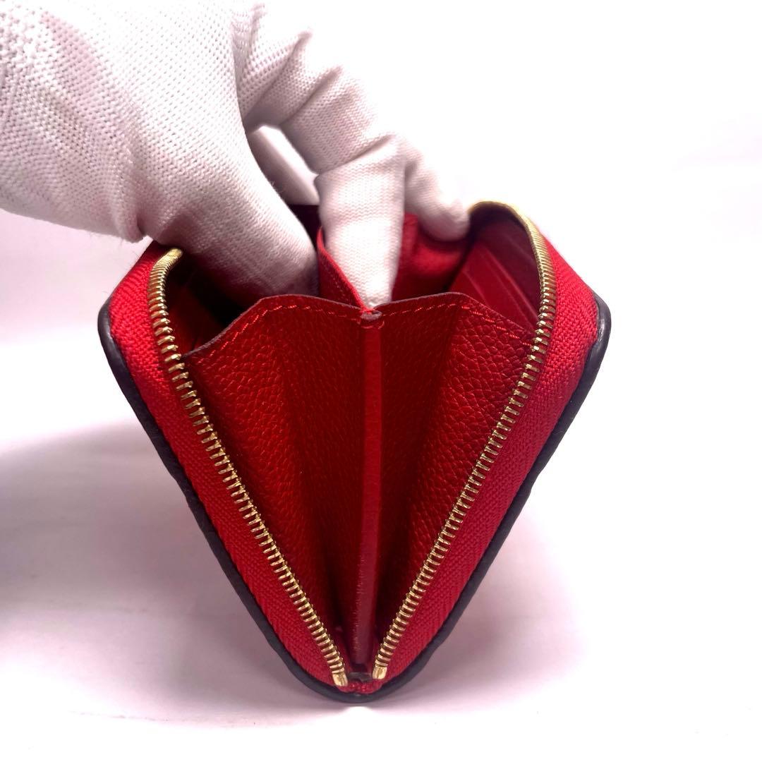 ルイヴィトン✨アンプラント ジッピー パース レッド