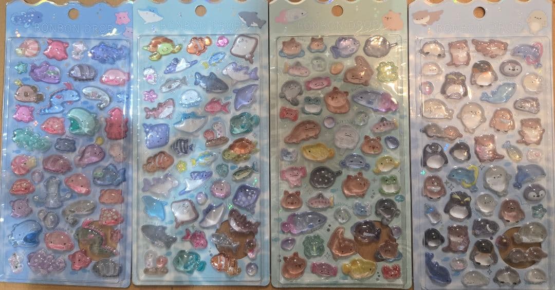 水族館限定　ボンボンドロップシール