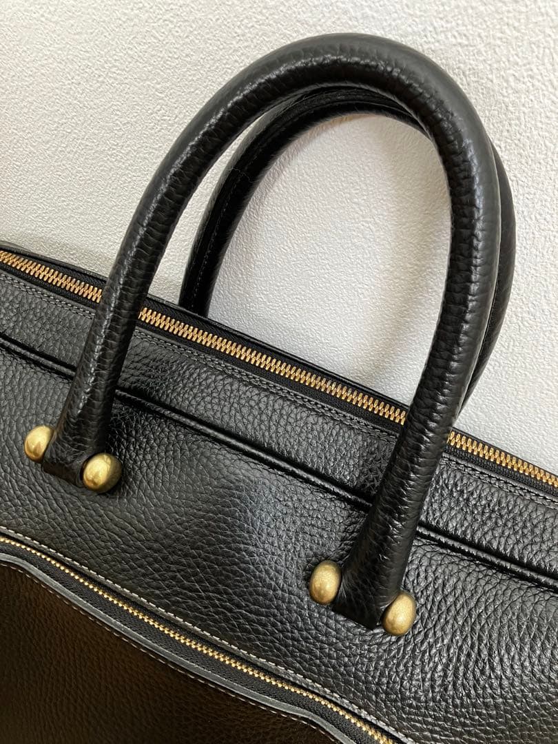 【TOFF&LOADSTONE】Mr.brief レザーブリーフバッグ ブラック