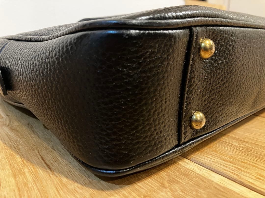 【TOFF&LOADSTONE】Mr.brief レザーブリーフバッグ ブラック