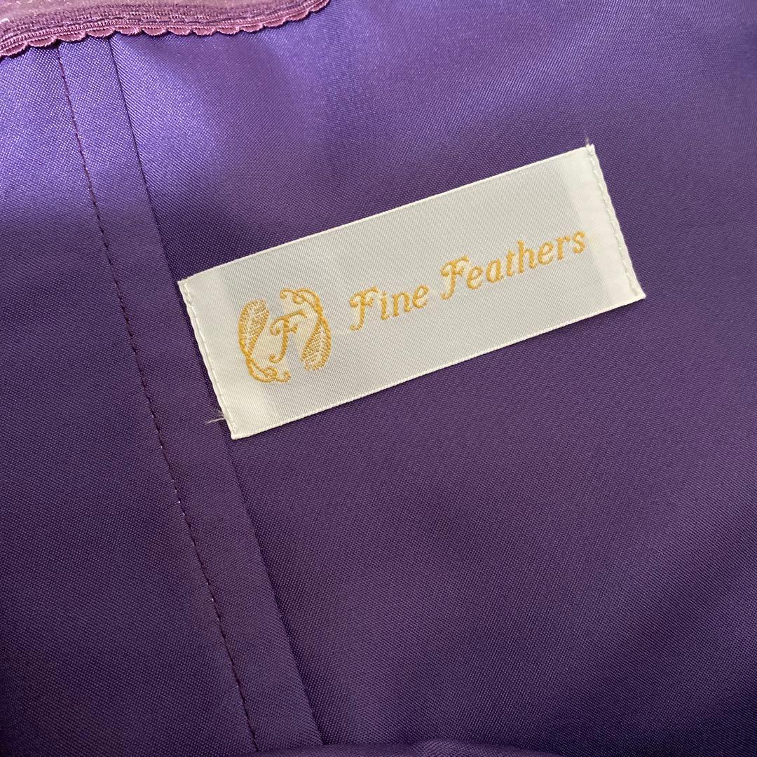 週末お値下げ！パープル ビーズ刺繍 ロングドレス