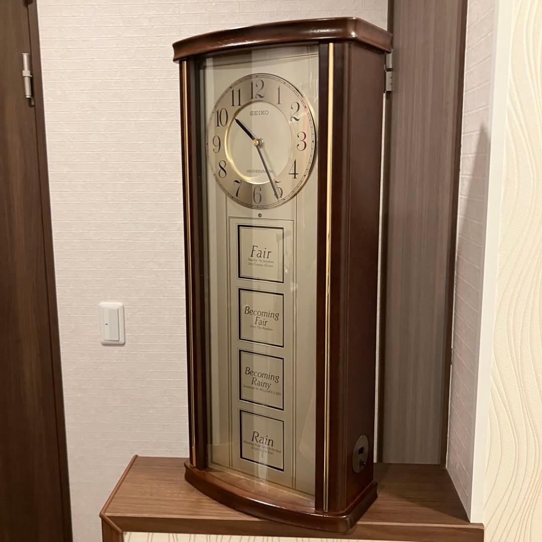 SEIKO ウェザーウィンドウ RE516Bからくり時計 柱時計 メロディ