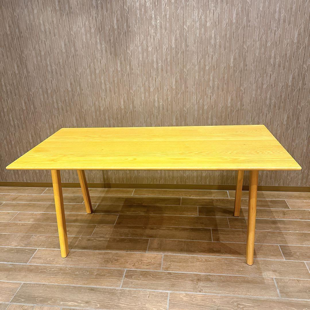 【美品】ACTUS SOUP Aレッグ 160cm オーク材 ナチュラル 北欧
