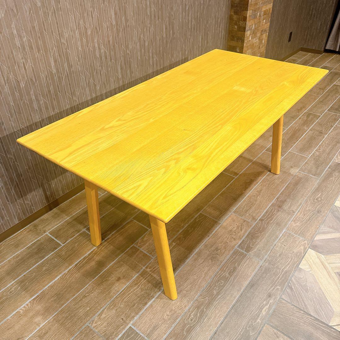 【美品】ACTUS SOUP Aレッグ 160cm オーク材 ナチュラル 北欧