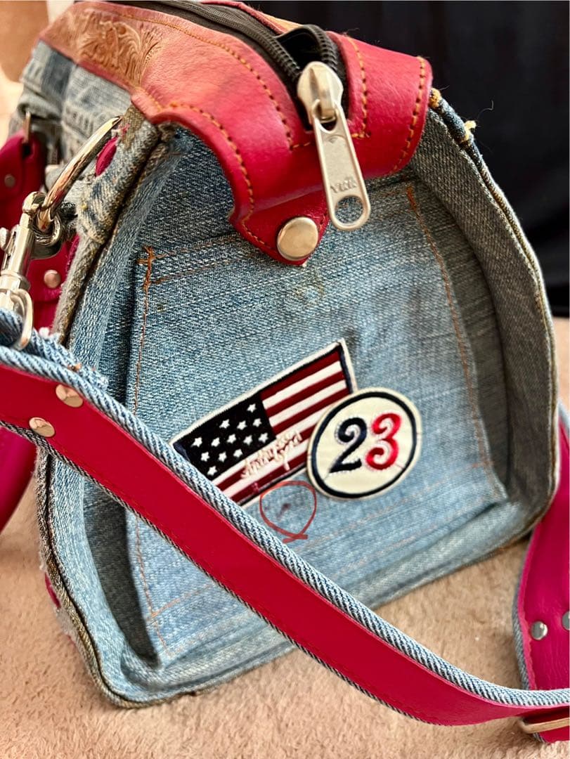 セール！！ドギードリー　デニムキャリーバッグ