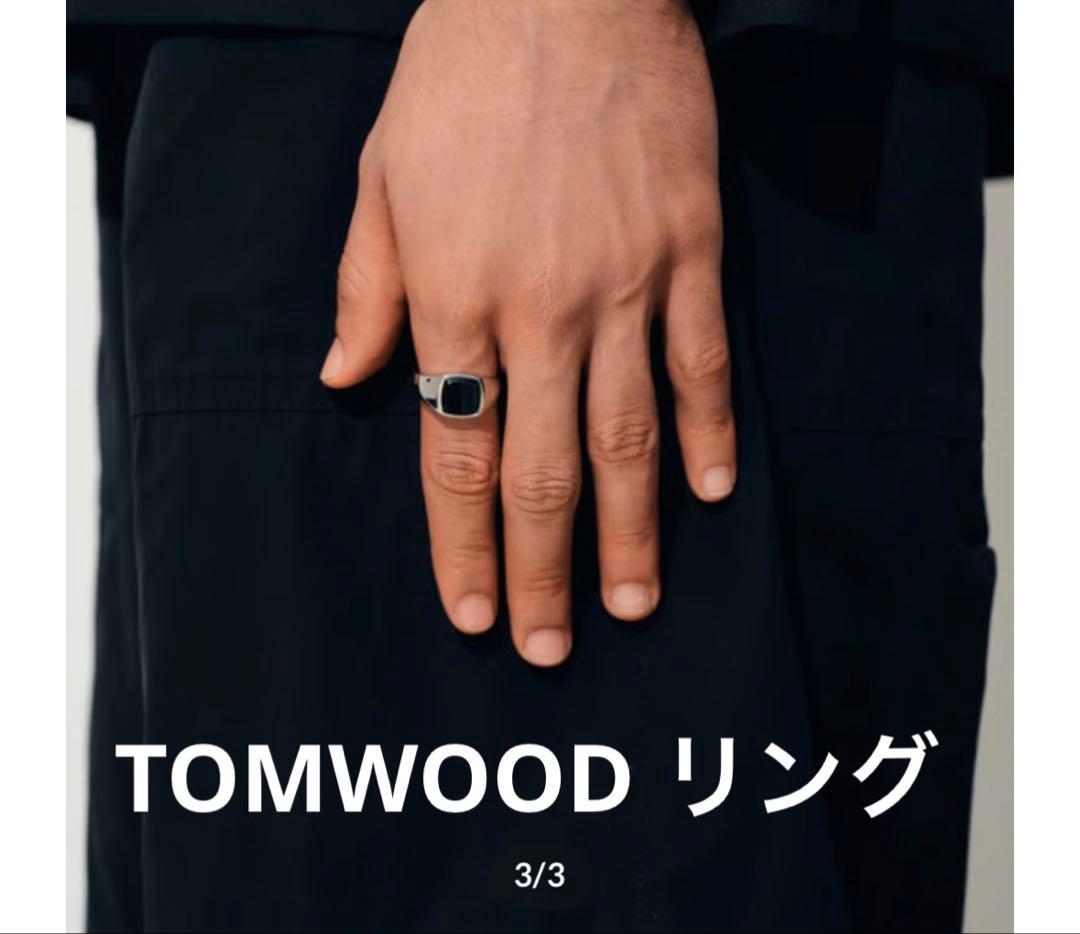 TOM WOOD kayring polished Onyx リング