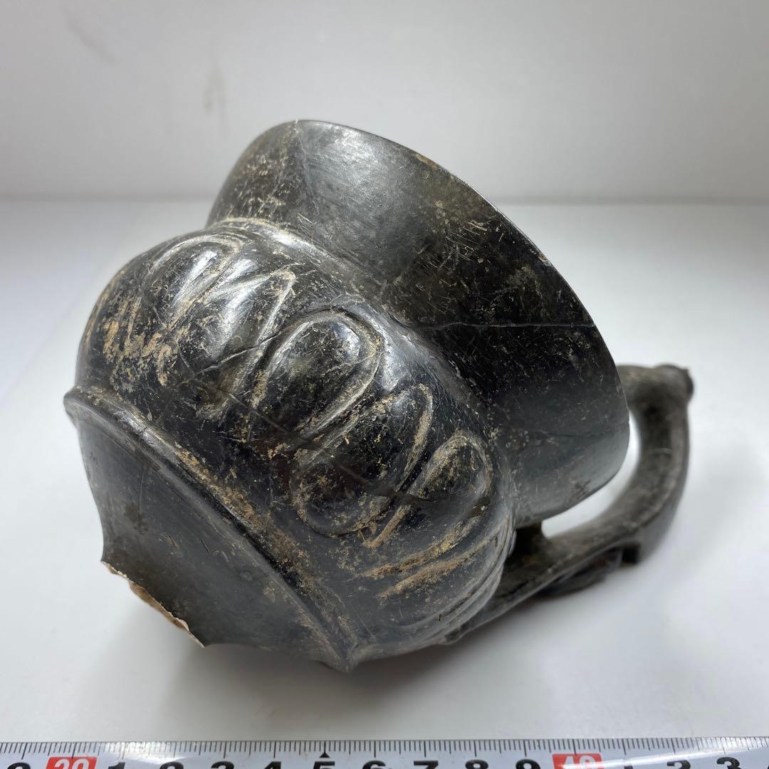 専用　古代　ペルー土器　紀元前　直径11.9㎝　タカチ　東な7-0217①