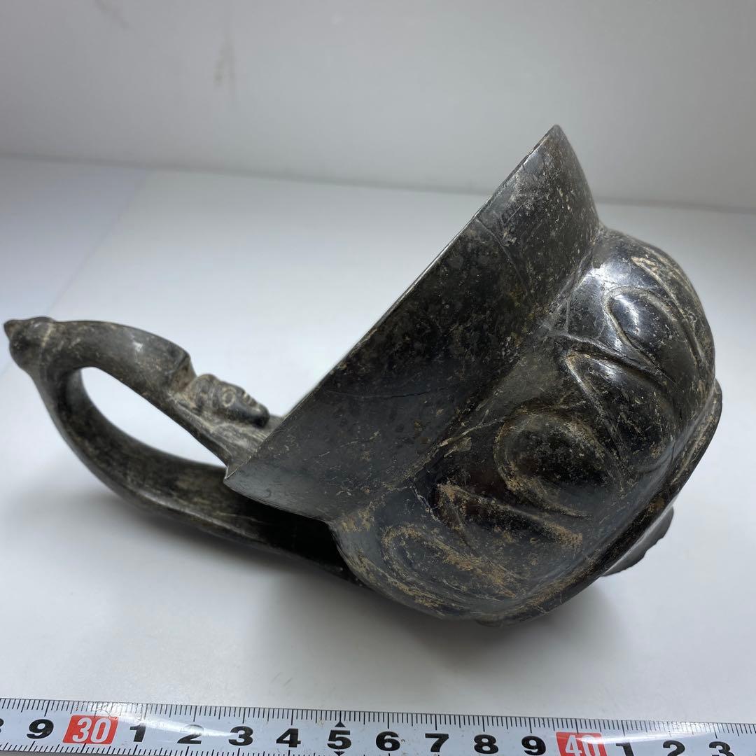 専用　古代　ペルー土器　紀元前　直径11.9㎝　タカチ　東な7-0217①