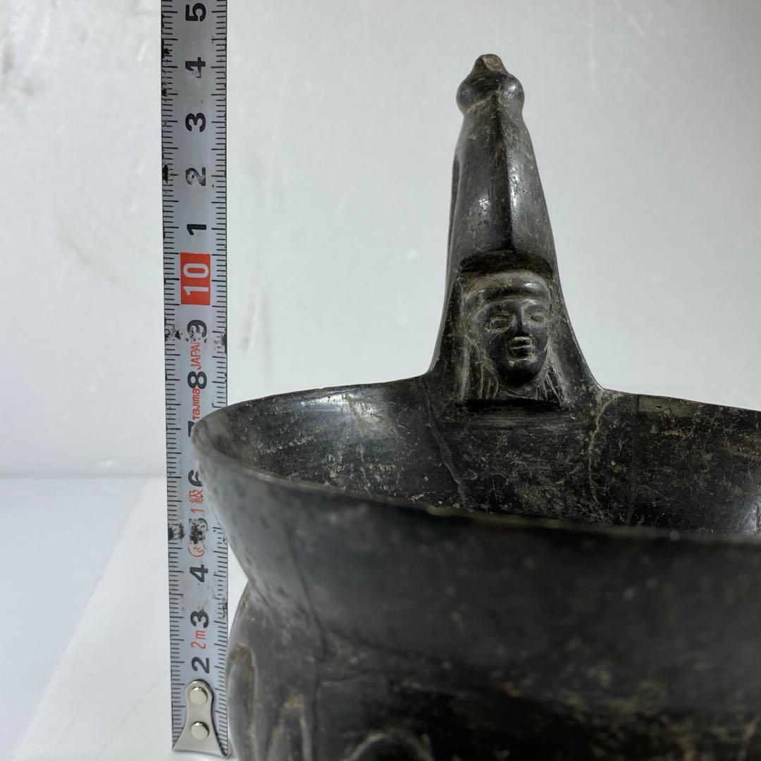 専用　古代　ペルー土器　紀元前　直径11.9㎝　タカチ　東な7-0217①