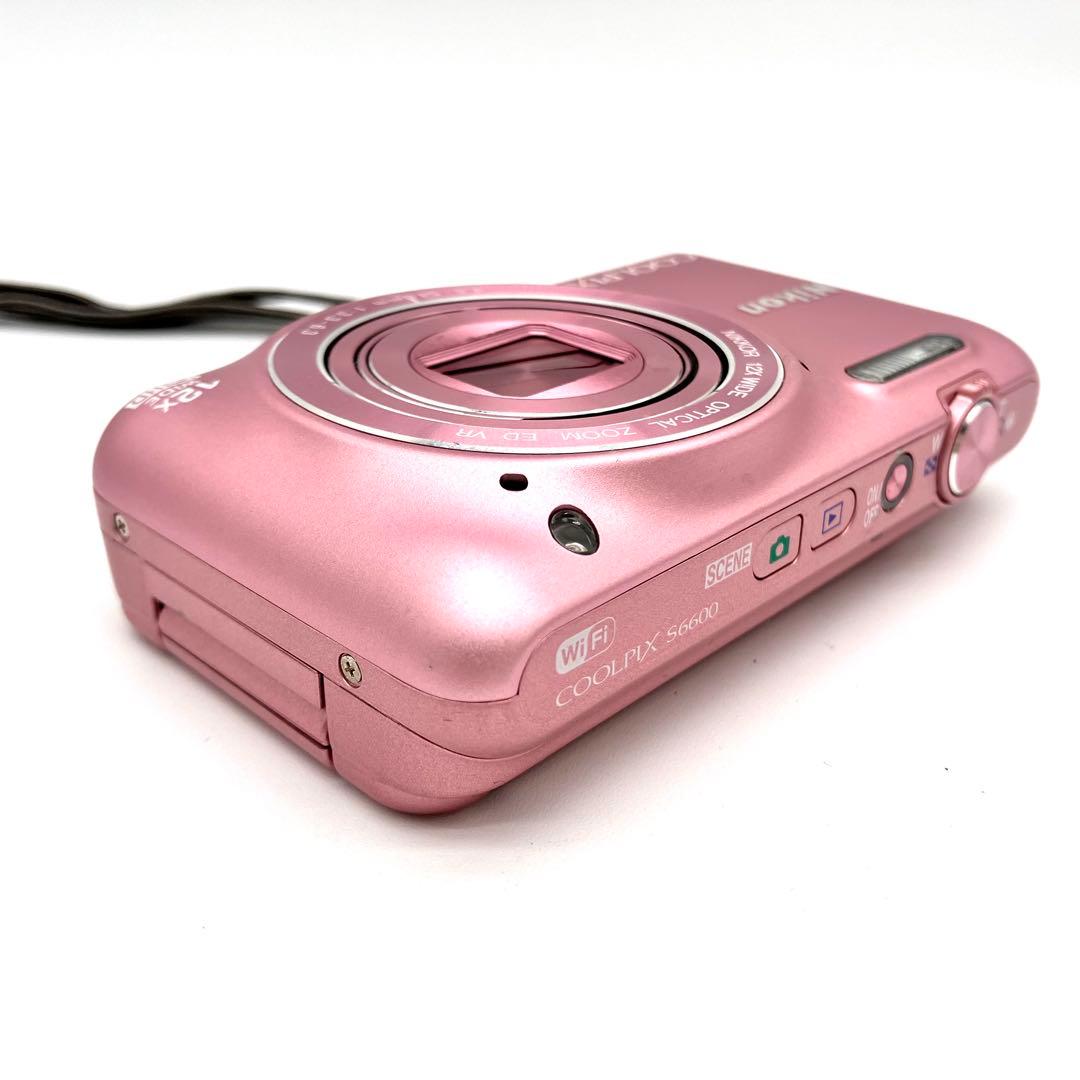 Wi-Fi対応♪ Nikon COOLPIX S6600 ピンク