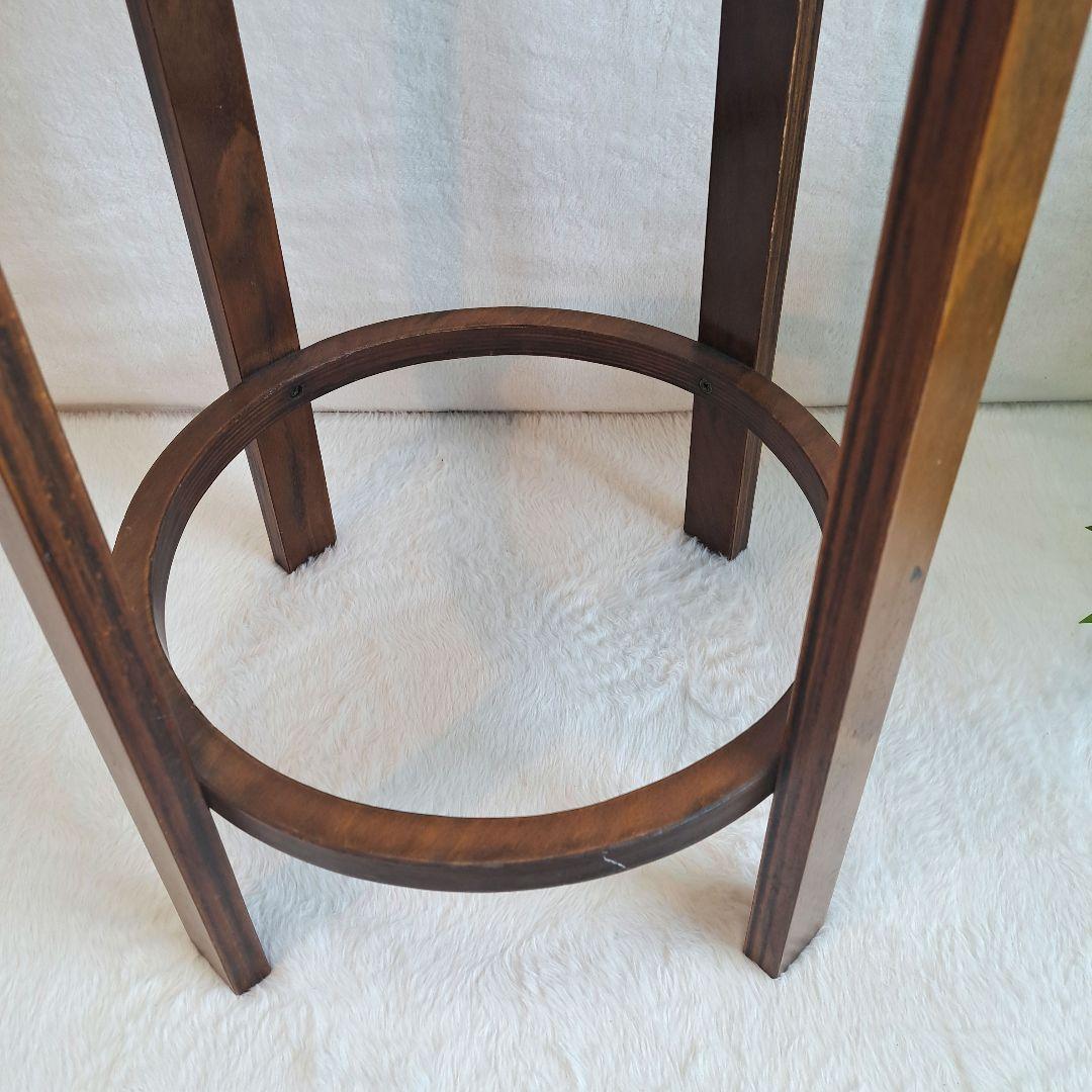 丸椅子 スツール チェア 椅子 レトロ　アンティーク　ウッドスツール　木製