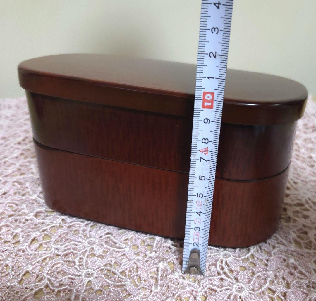 漆塗り 天然木　曲げわっぱお弁当箱　未使用保管品