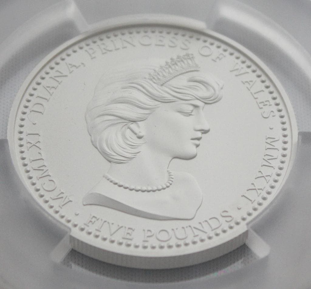 2021年 アセンション島 ダイアナ妃生誕60周年記念 銀貨 PCGS PR70