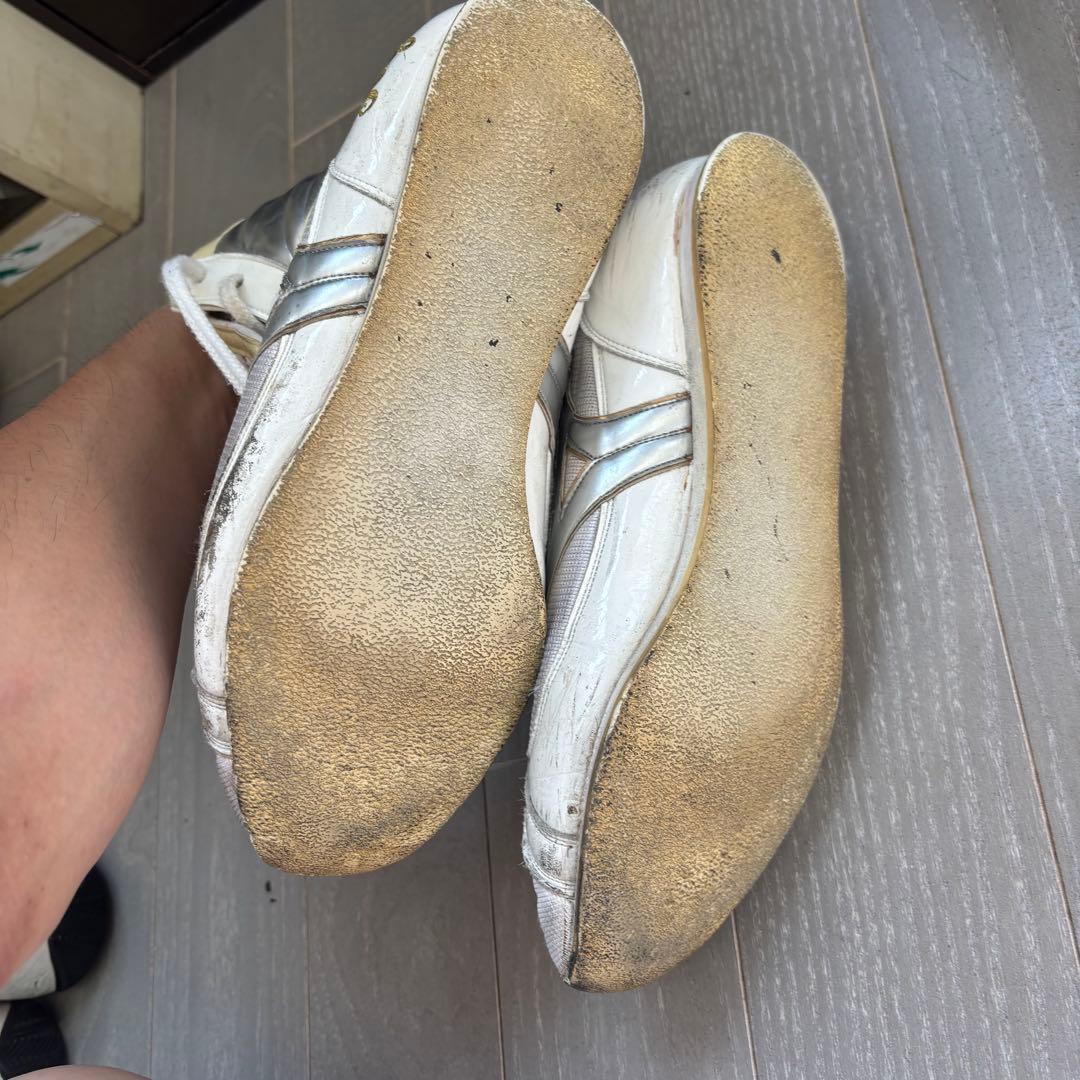 Mizuno ボクシングシューズ ホワイト/シルバー　特注品