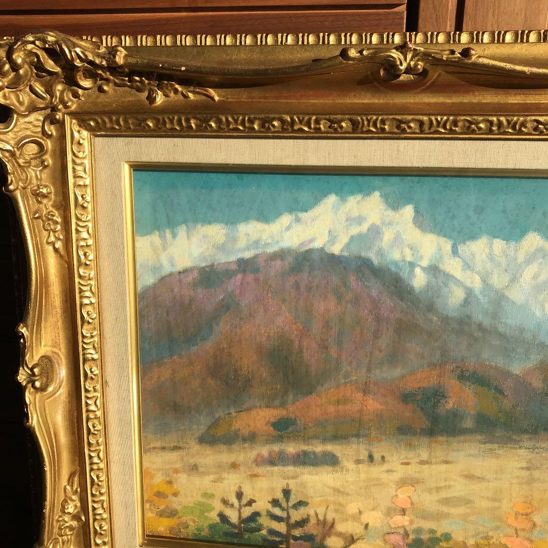 ♫新価格　♫即購入可　絵画 油絵　大道秀夫　信州大町