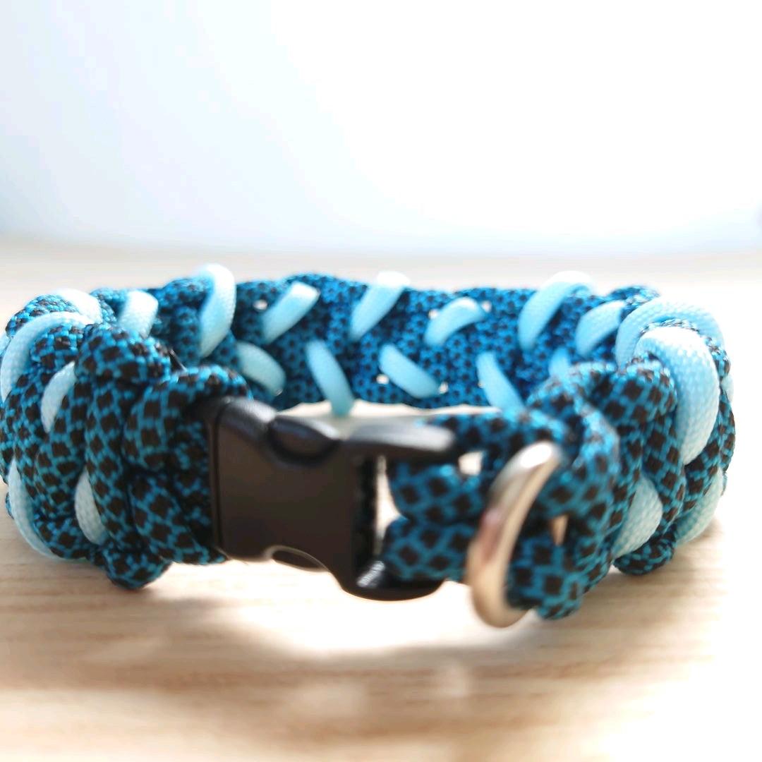 パラコード❥首輪❥ブルー  　№009
