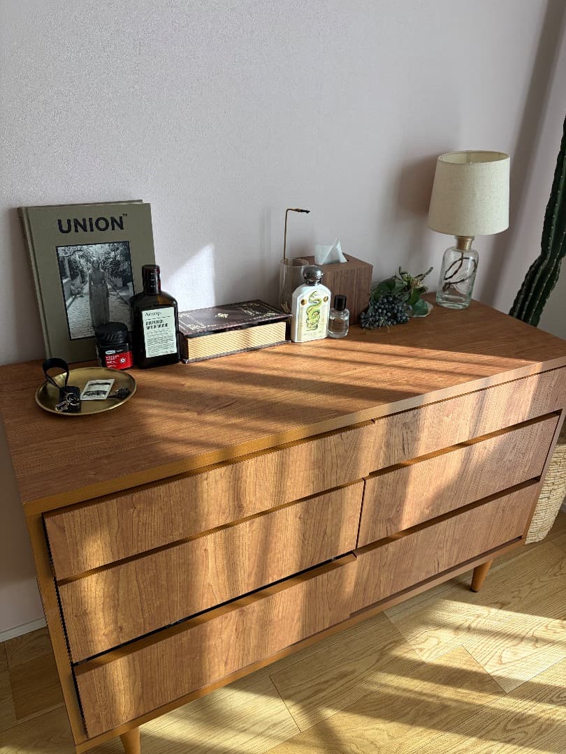 ナチュラルウッド ミッドセンチュリーキャビネット