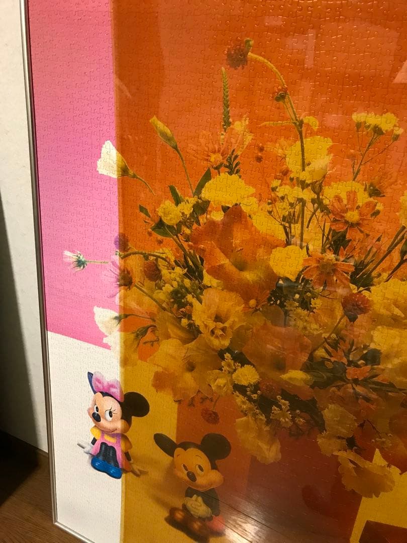 【完成品】4000ピース　ミッキー&ミニー　高さ146cm