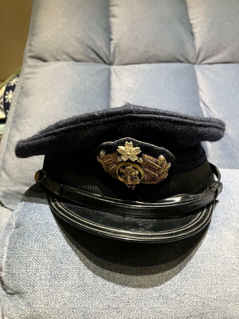 旧日本海軍 将校用 制帽 実物 ヴィンテージ 昭和10年代 サイズ60