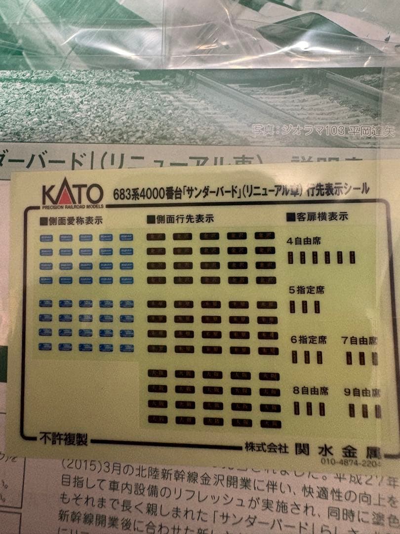 KATO 683系4000番台 サンダーバード　リニューアル　9両＋3両増結