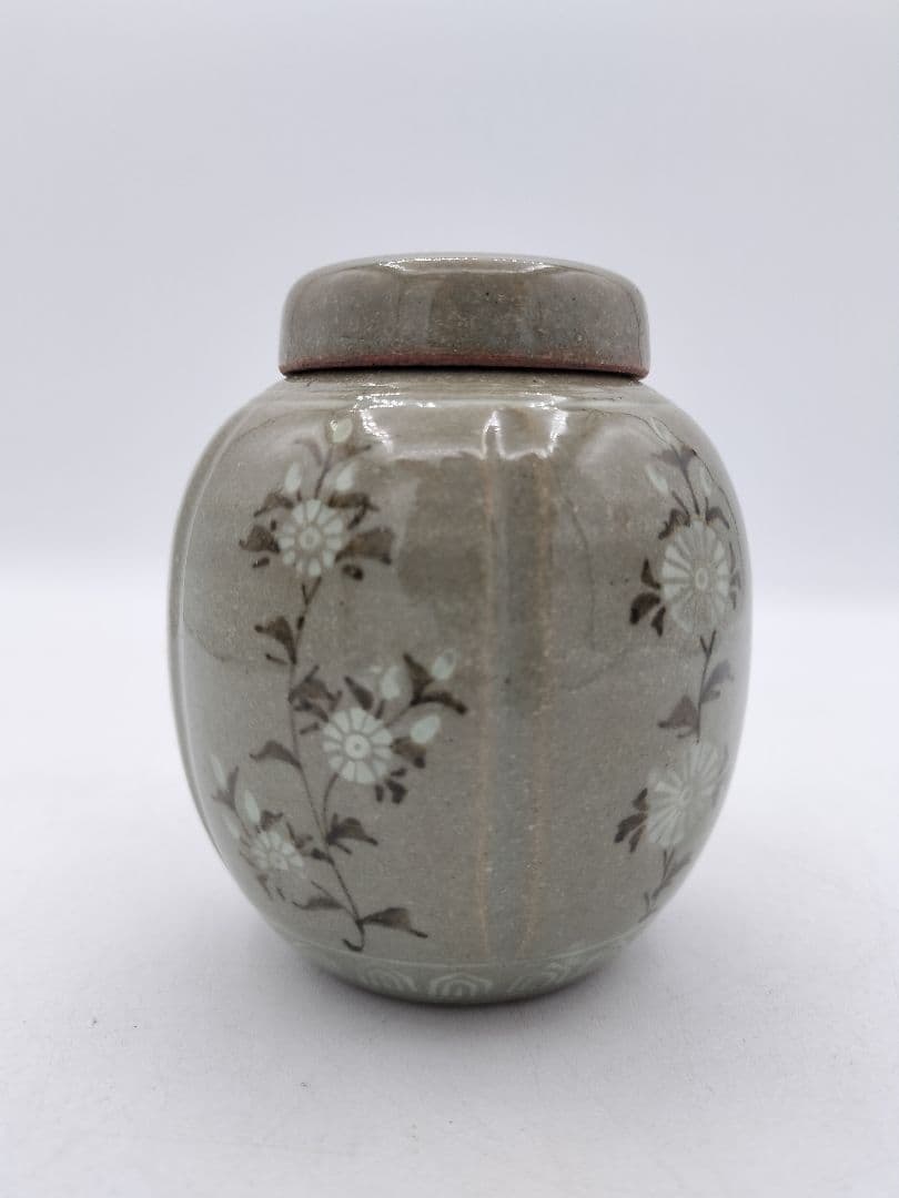 c724 煎茶　茶入 今岡妙見 茶道具 古物