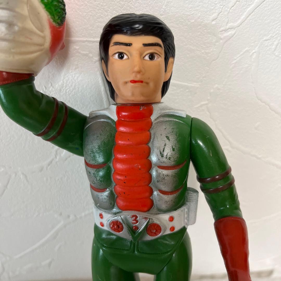 ⚠️レア　仮面ライダーV3 面取れ　ミドルサイズ　旧バンダイ