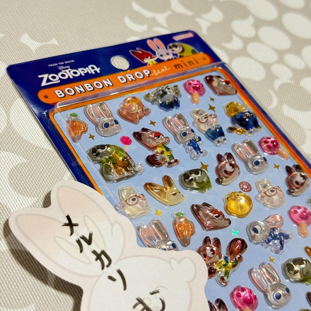 〈購入後24時間以内発送〉ディズニー 新作 ボンボンドロップ シール ミニ 8種