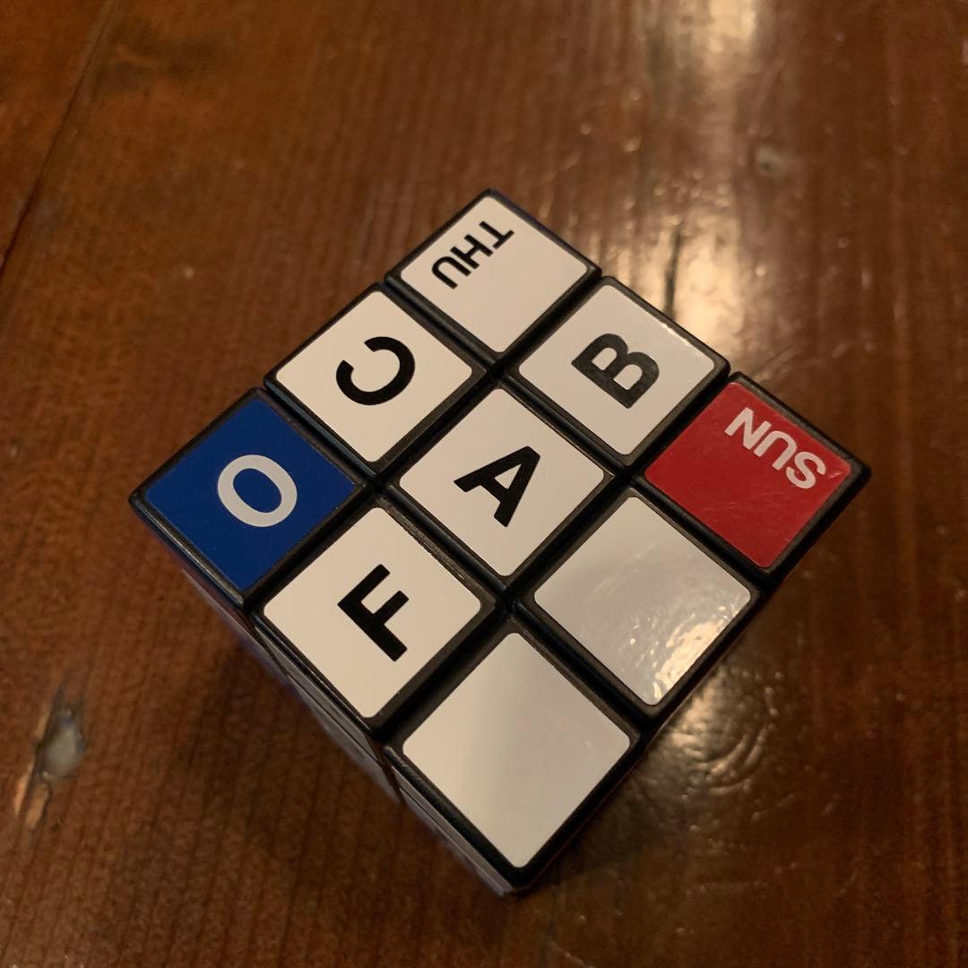 1983当時物ルービックキューブ オセロ選手権 10周年記念 カレンダー ツクダ