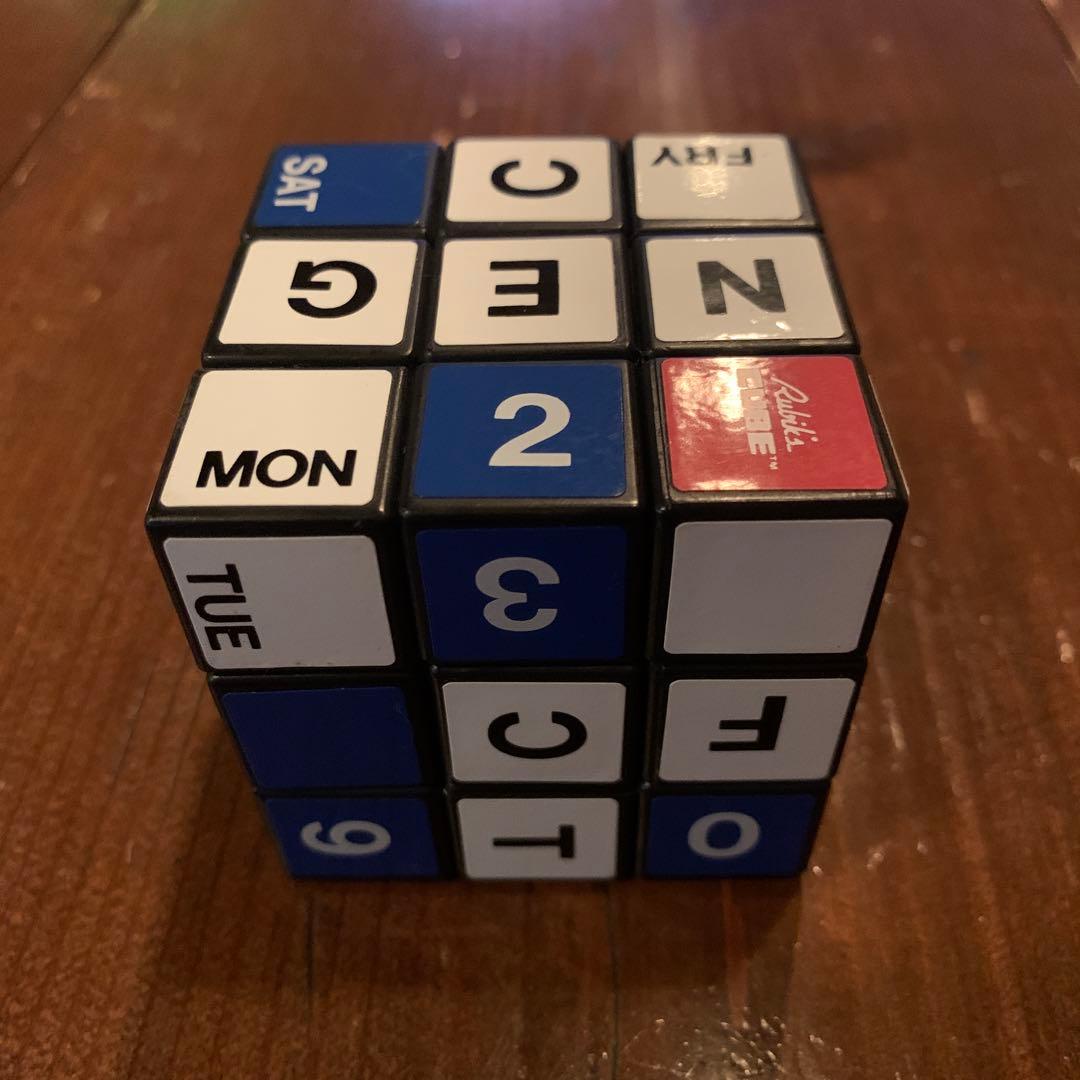 1983当時物ルービックキューブ オセロ選手権 10周年記念 カレンダー ツクダ