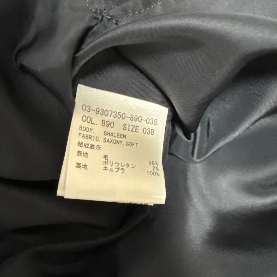 【新品タグ有】Theory Saxony Soft Shaleen ネイビー38