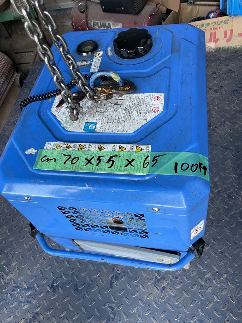 Denyo（デンヨー）製 溶接兼用発電機 GAW-150ES2 です。29時間