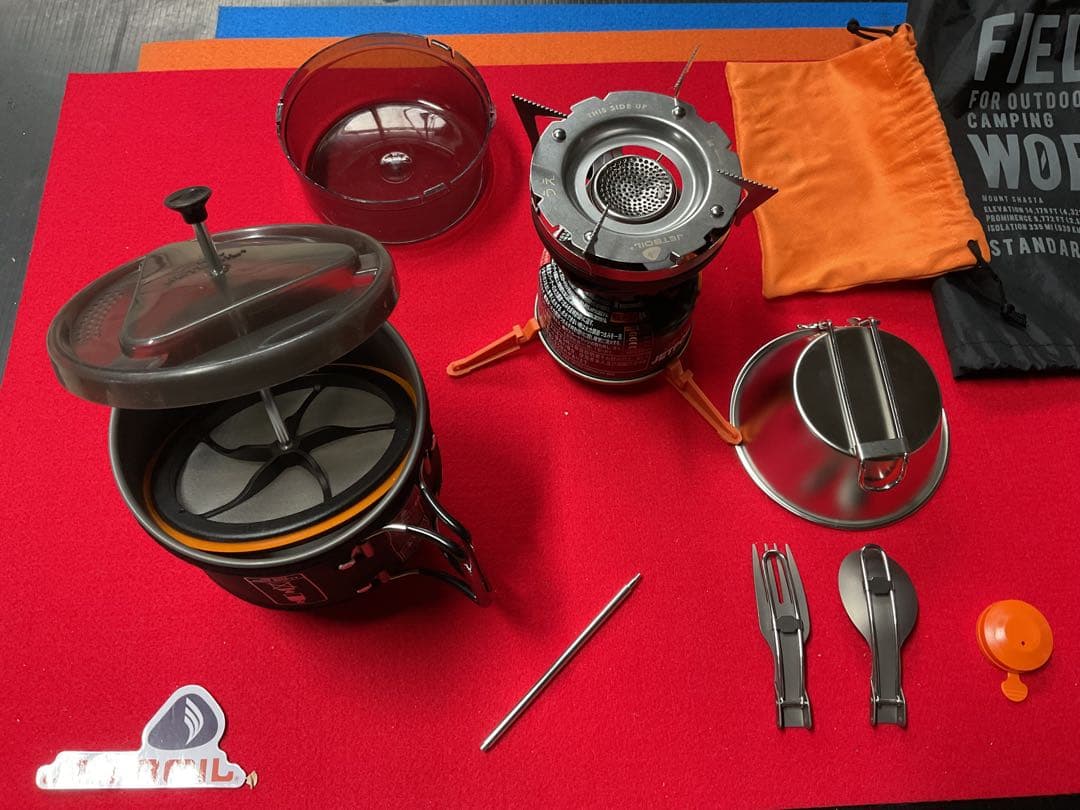 mont-bell JETBOILミニモBK柄　動作良好美品　新品付属品多数！