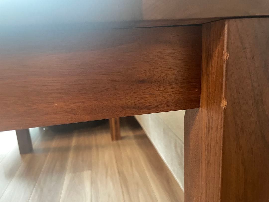 ダイニングテーブル 無垢材 オイル塗装 ウォールナット